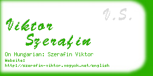 viktor szerafin business card